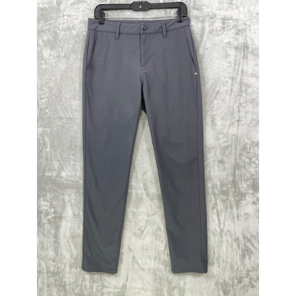 Vuori Pants‎ Mens Size 28x30 Gray Chino Tech Khaki Performance Golf Active V427